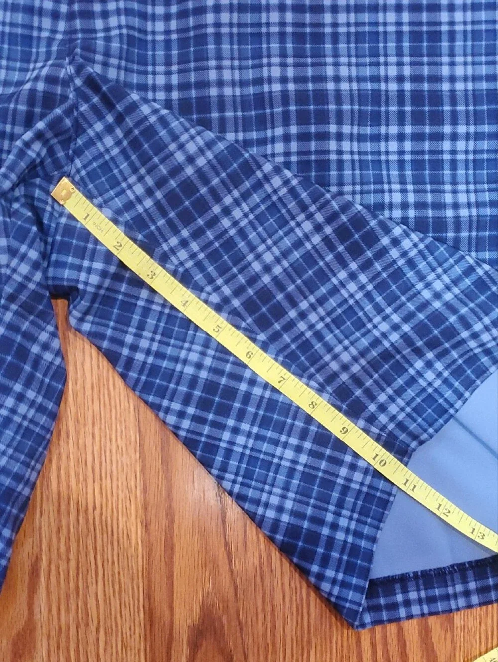 Callaway Blue Plaid Flat-Front Golf Shorts